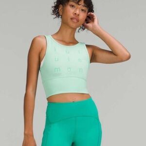 Lululemon Power Pivot Everlux Tank Top *Motif Wild Mint